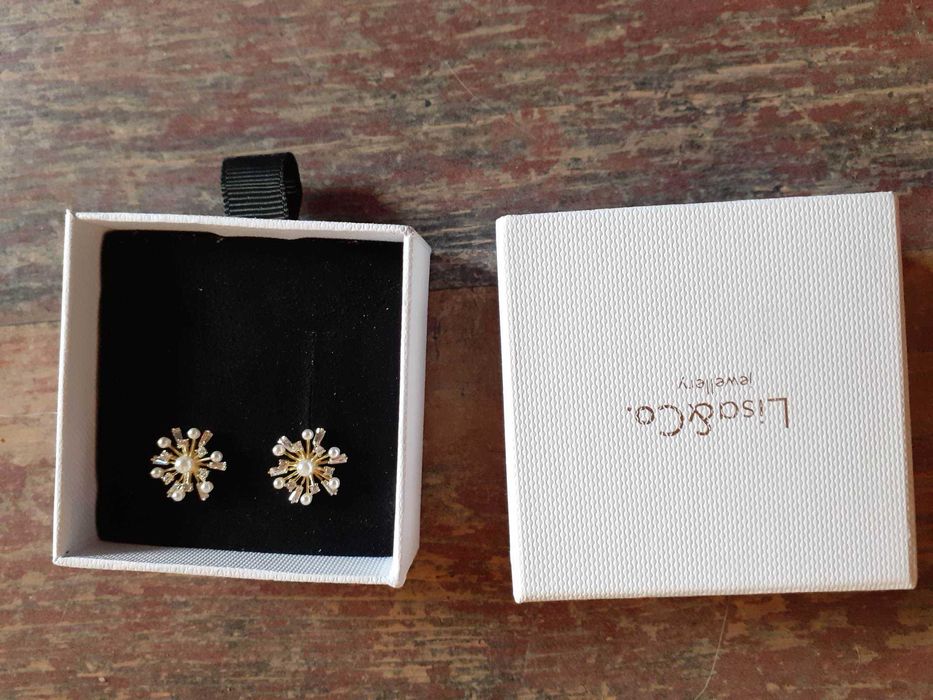 Cercei Snow Queen Lisa&Co Lisaco argint cu aur galben 14k