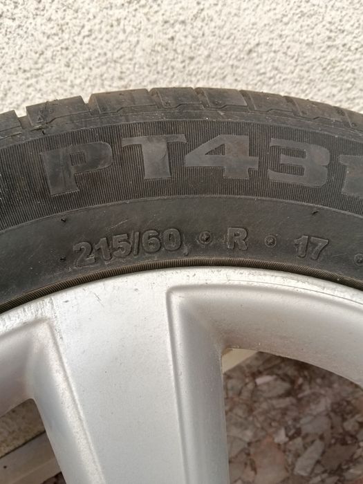 4 алуминиеви джанти 17 за Nissan с нови летни гуми