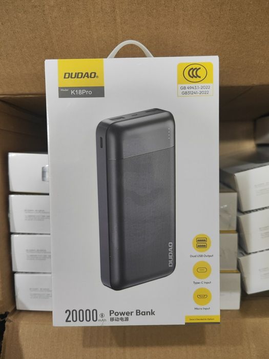 БЕПУЛ Доставка,Оригинал Power Bank Dudao 10.000/20.000 mAh Аккумулятор