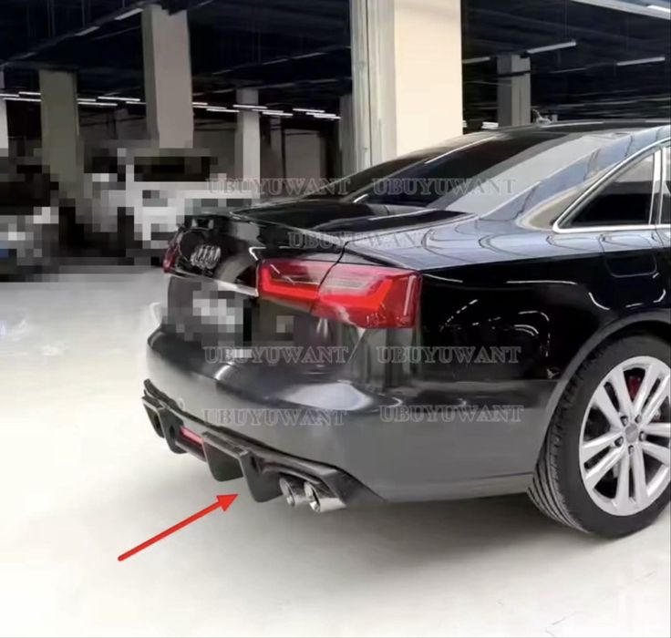 Difuzor bară spate Audi A6 C7 4G 2011-2018 – aspect sport / S-Line / RS6