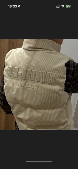 Жилет женский вельветовый li ning