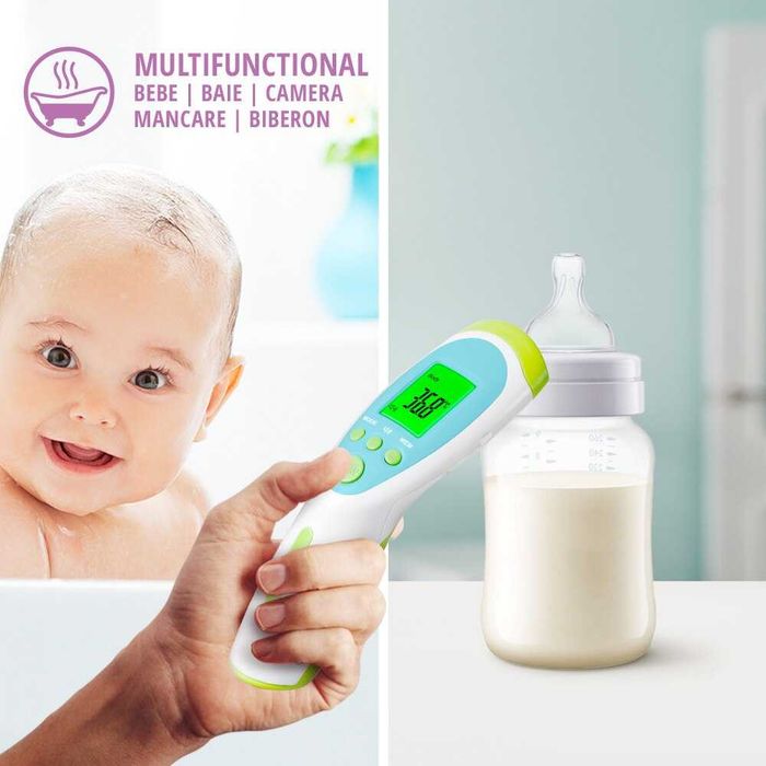 Termometru non-contact multifunctional 6 in 1 EASYCARE Baby, cu infrarosu, albastru