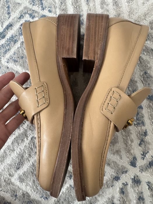 Лоферы кожаные Massimo Dutti