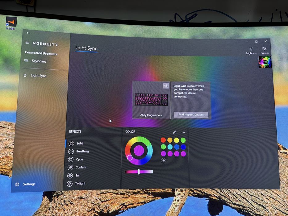 Vand tastatura mecanica hyperx alloy origins 75% seitchuri albastre