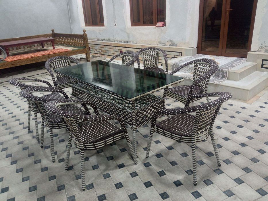 Toʻqima stol stullar Ratan stol stullar Тукима стол стуллар Ратан Стол