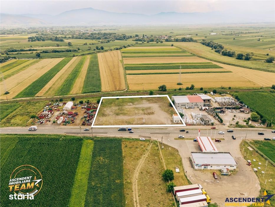 7.000 mp teren industrial premium la DN11, acces TIR, post trafo, Bras