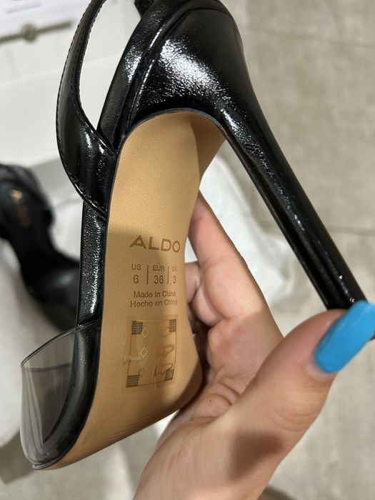 Черни прозрачни токчета на Aldo
