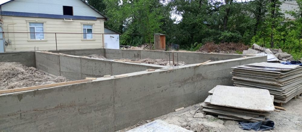 Заливаем Фундамент  ( құямыз )