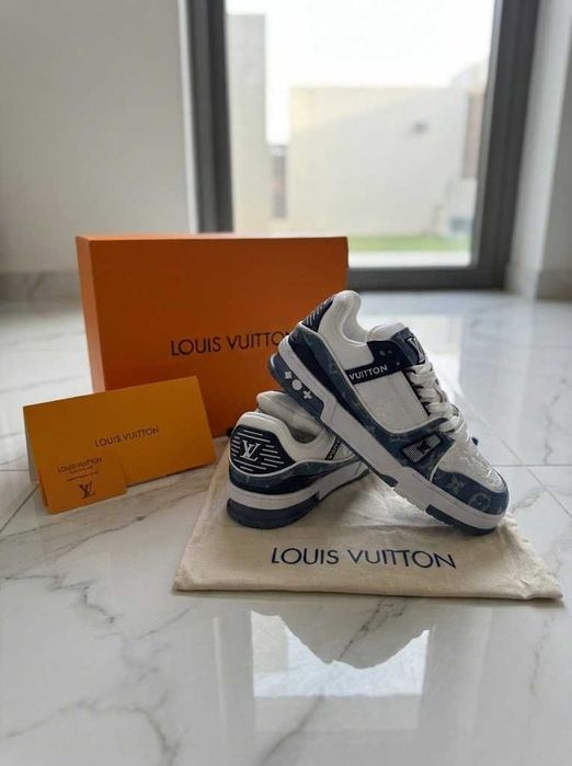 Adidasi LV Trainers Blue - Albastru - Full Box - PREMIUM