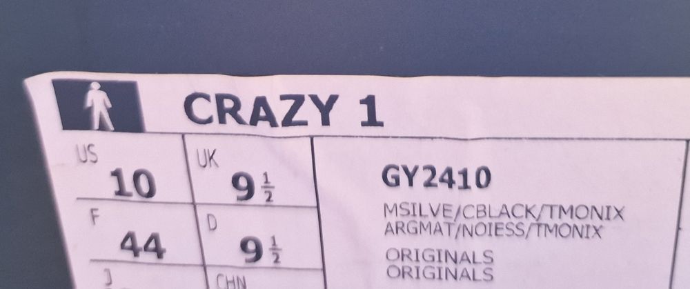Adidas Crazy 1 Limited