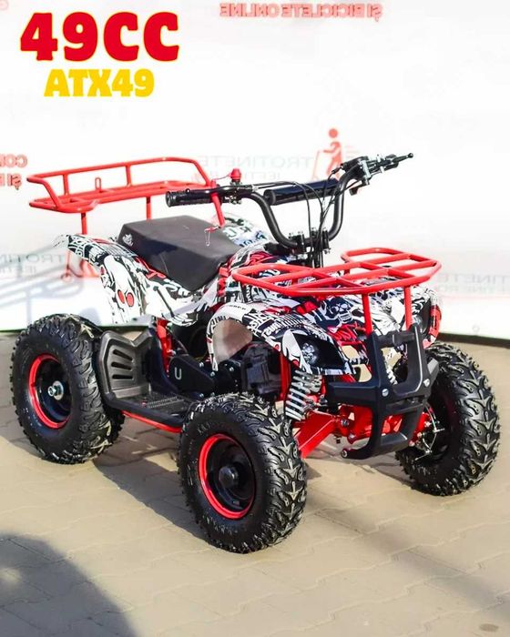 ATV copii ATX49 49cc 2 timpi, 35 km/h, 3 moduri viteza, NOU SIGILAT