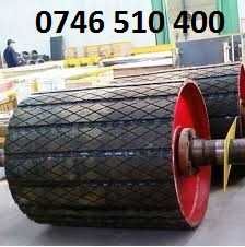 Cauciucare tamburi pentru transportoare cu banda