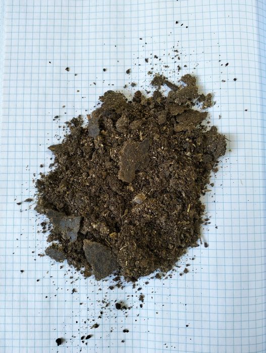 Жмых из отходов льна