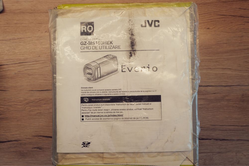 Camera video JVC GZ-MS150HE handycam ca si Noua CMOS cu SD card Cutie