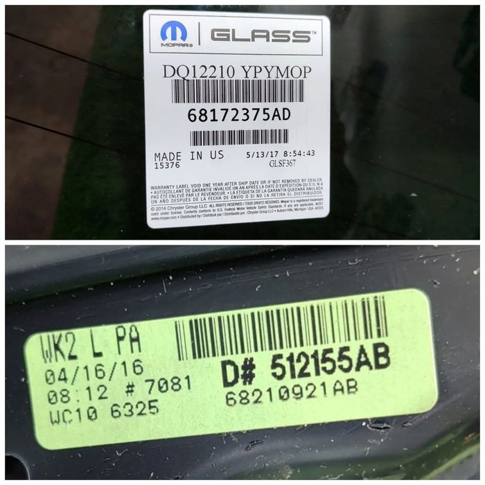 GEAM FIX PORTIERA SPATE STANGA JEEP GRAND CHEROKEE (WK2) 2011-2021 / COD OEM 43R-000265 / E000251 / 68172375AD / 512155AB / 68210921AB  (4C2)