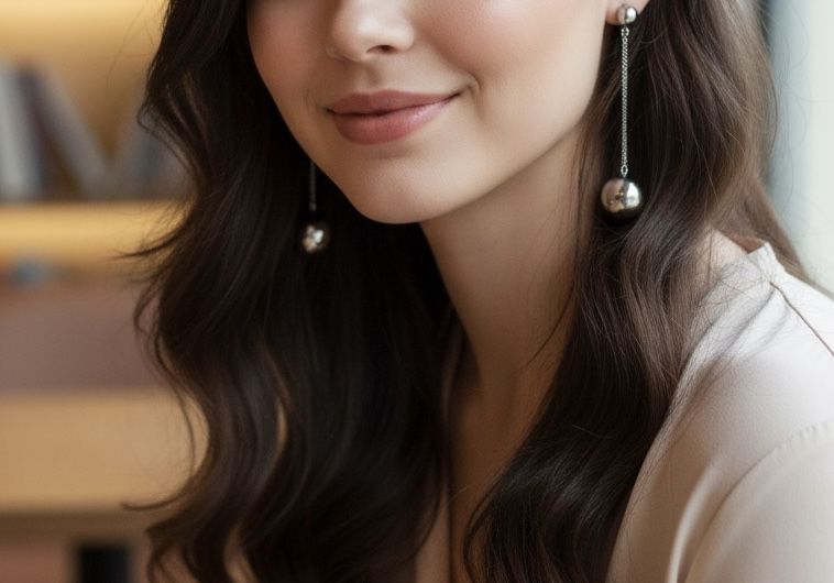 Новые висячие серьги