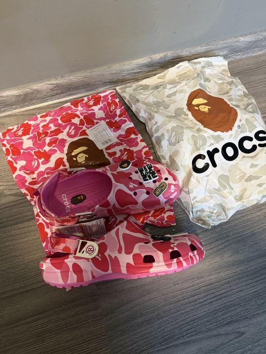 Кроксы bape crocs