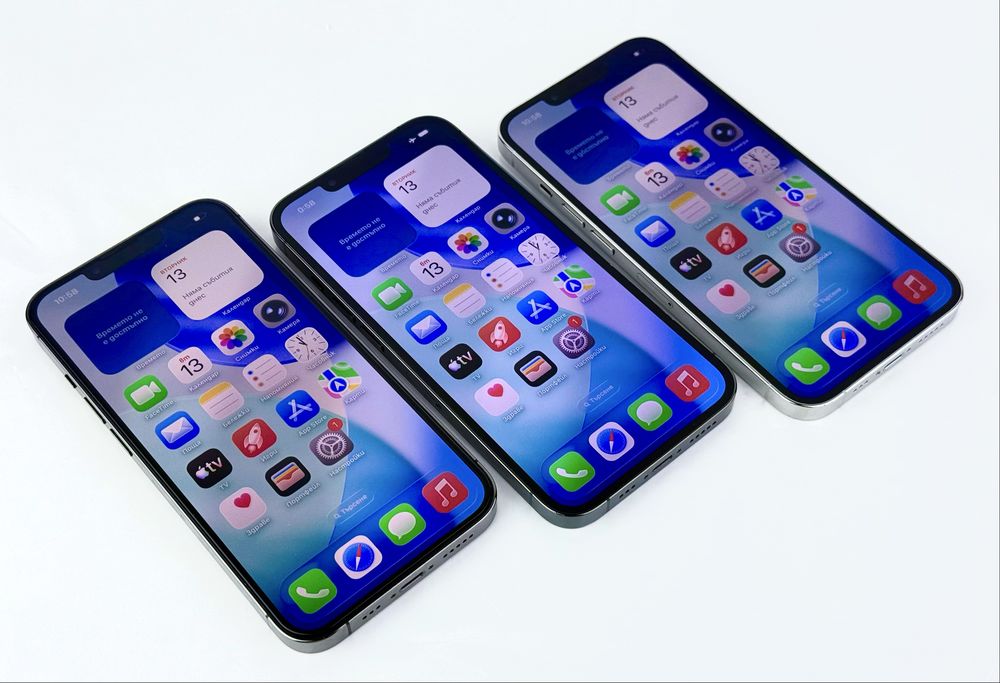 Apple iPhone 13 Pro 128GB Graphite / Green / Silver 100% Батерия!