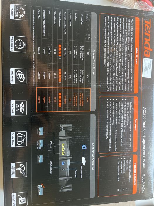 Tenda AC23 Gigabit WiFi Router
