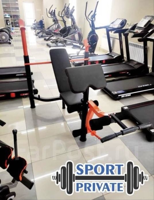 Подштанга Лежак для гантелей штанга и пресса Скамя для штанга и гантел