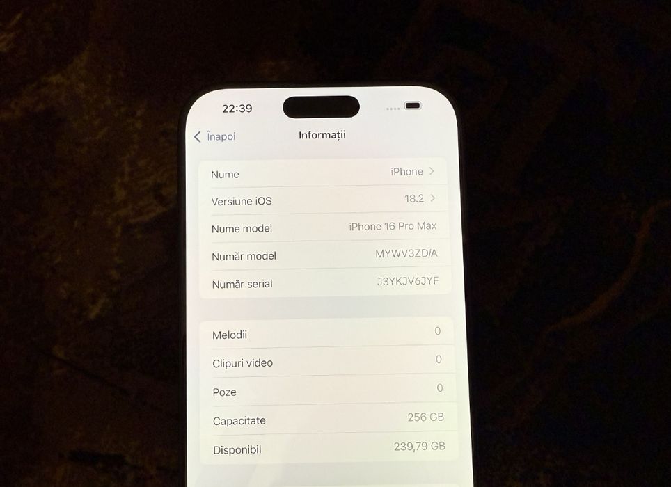iPhone 16 Pro Max 256gb Black Titanium