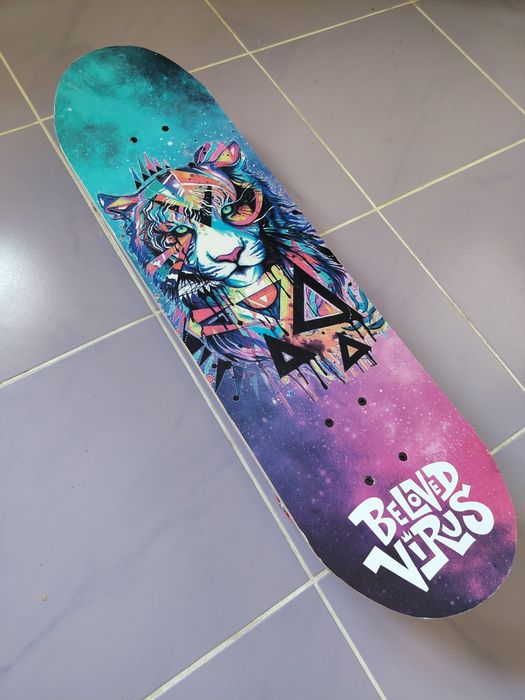 Skateboard nou TIGER dublu print