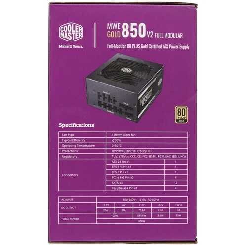 Cooler Master MWE GOLD 850 - V2 Full Modular