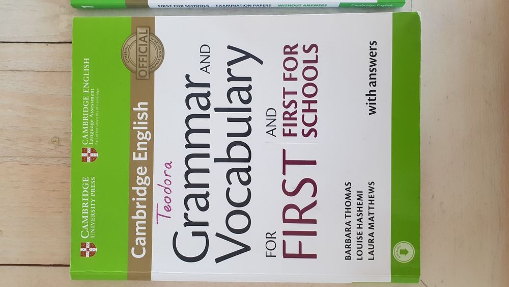 Cambridge English First for Schools пълен комплект учебник тетрадки
