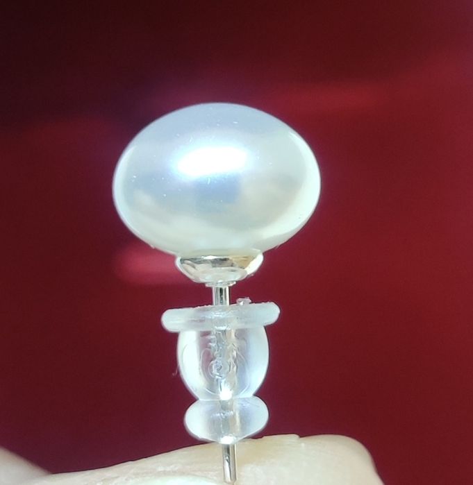 Жемчужные серьги пусеты