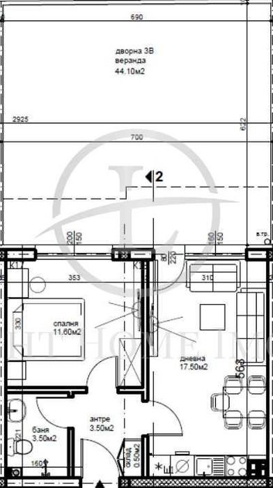 Реф. 2326 Двустаен Партерен Апартамент / кв. Беломрски