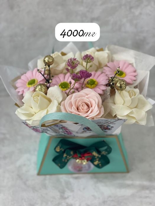 мыльные букеты из цветов