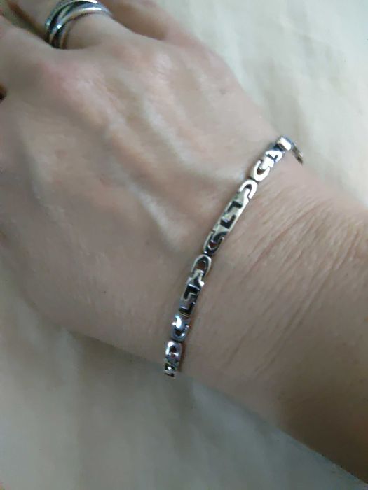 Сребърна гривна мъжка, със сертификат и 1 година гаранция