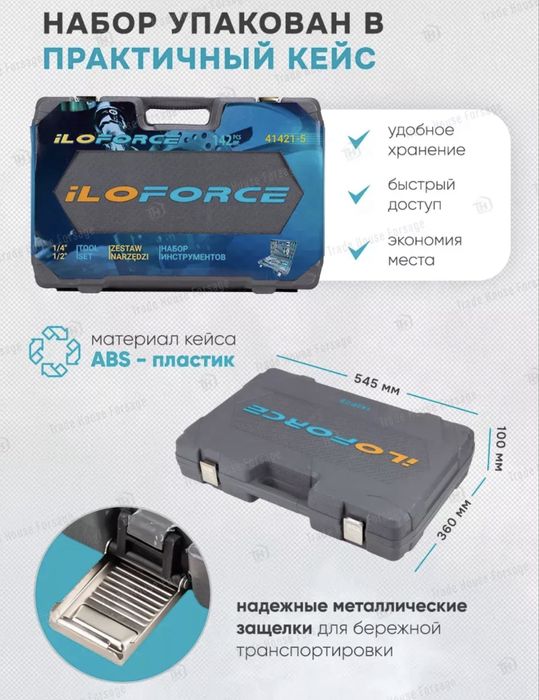 Набор инструментов для автомобиля 142 предмета