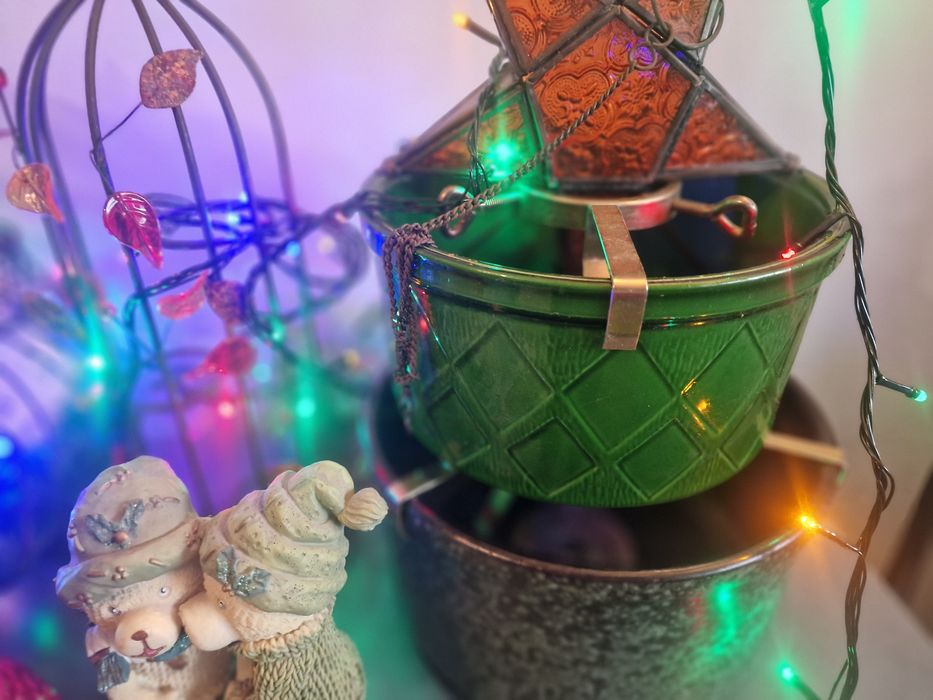 Винтидж коледни  поставки за елха в отлично състояние