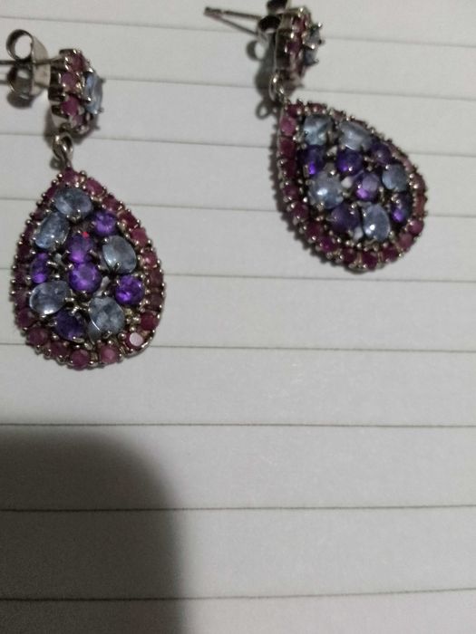 обици с натурални рубини - 8  03