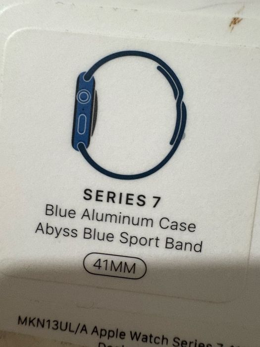 Apple watch series 7 blue aluminium case 41mm