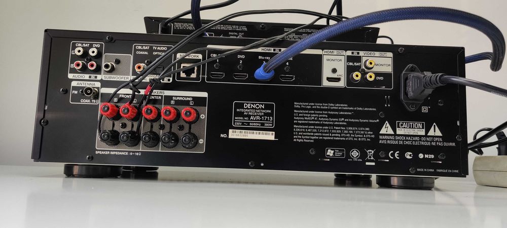 Denon AVR-1713 Amp 5.1 HDMI 3D/ARC AirPlay Rețea USB Network Receiver