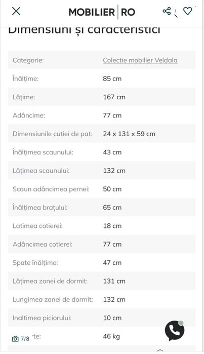 Canapea cu lada depozitare