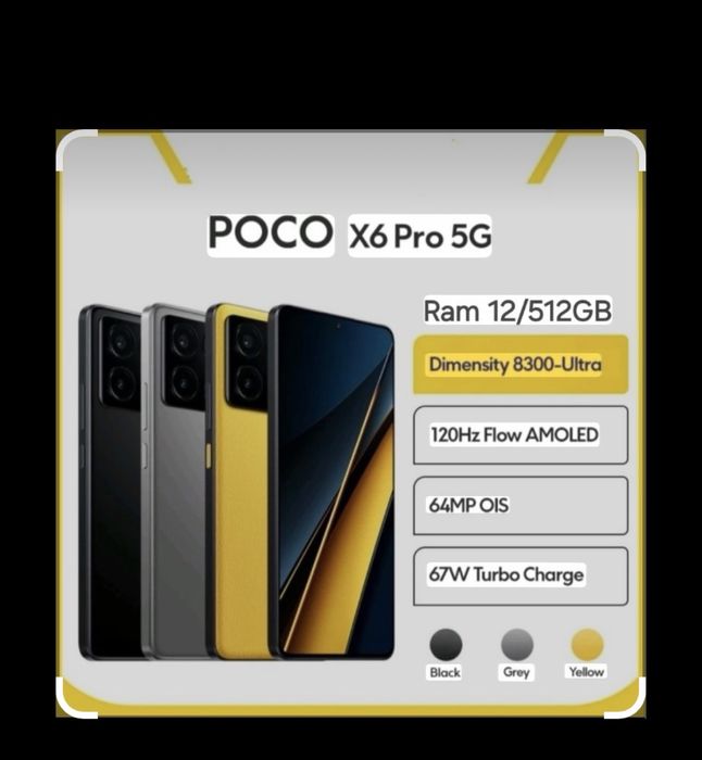 Poco x6 pro 5g 12/512GB
