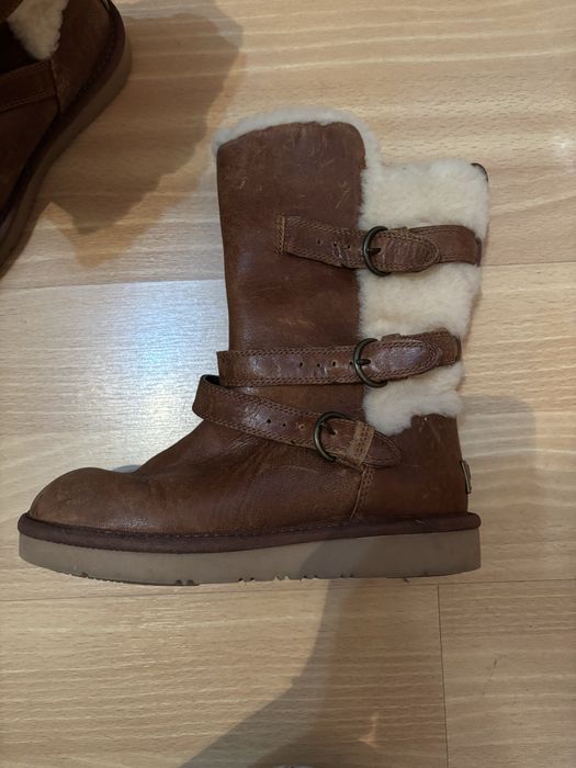 Детски кожени ботуши UGG