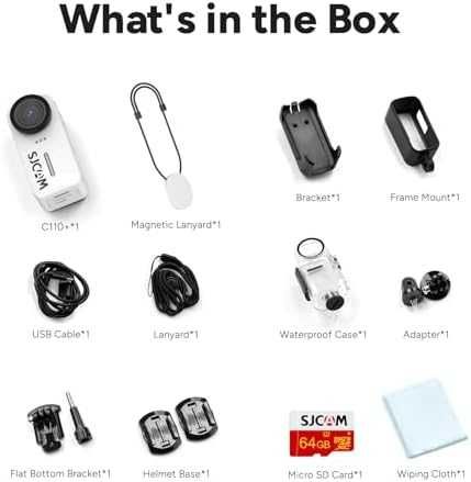 Нова Водоустойчива 4K камера с 6-осна стабилизация 64GB памет зуум