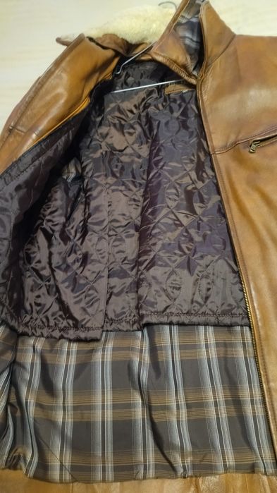 Мъжко кожено яке Л