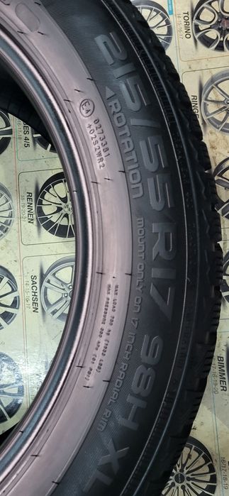 2 anvelope 215 55 17 nokian iarna 2017 6mm