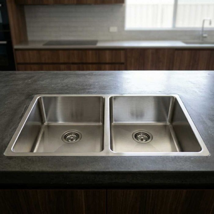 Nerjaveyka Мойка для кухни 2 талик (двойная) нержавейка Sergeli