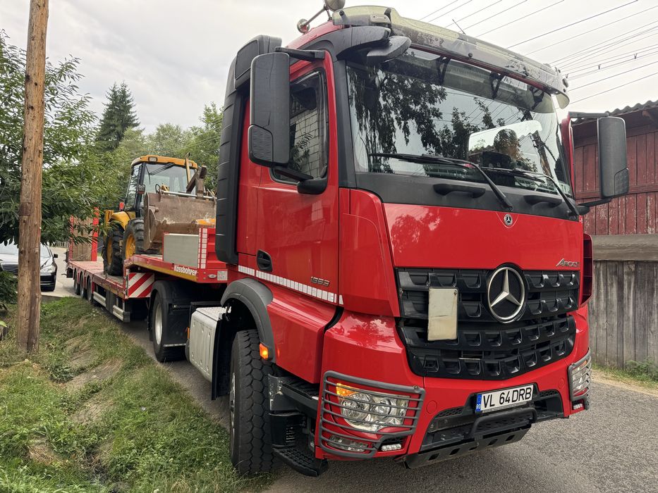 Tractari auto si transport utilaje cu trailer/platforma nonstop