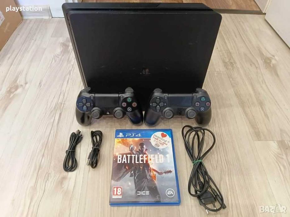 PlayStation 4 Slim 1TB + 2 джойстика + Бонус игри | Софтуер 8.00
