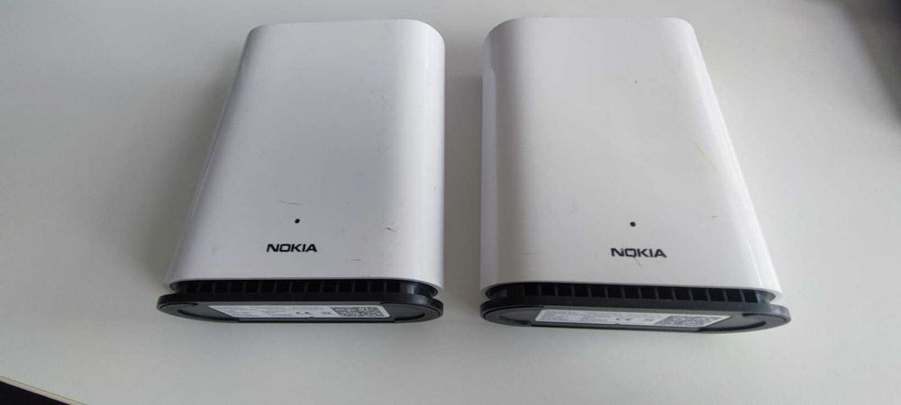 Set 2 Routere Nokia Beacon 1 Mesh WiFi 5 AC1200 cu incarcatoare
