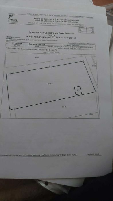 Teren intravilan de închiriat în Mogoșești-Șanta, Iași – ideal pentru diverse activități