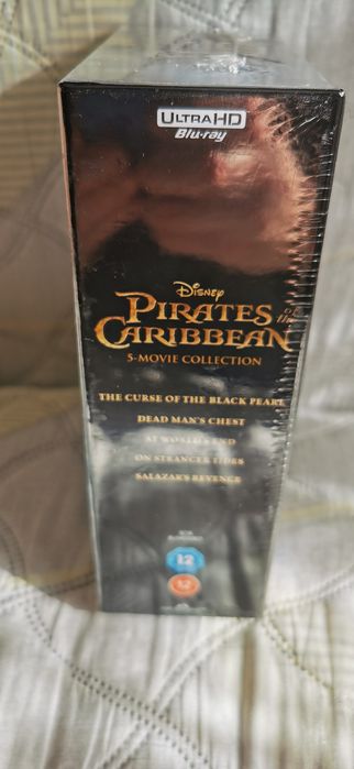 The Pirates Of The Caribbean 4k UHD + Blu-Ray 5 - Movie Collection  - Колекция филми "Карибски пирати" 4К + Blu-Ray