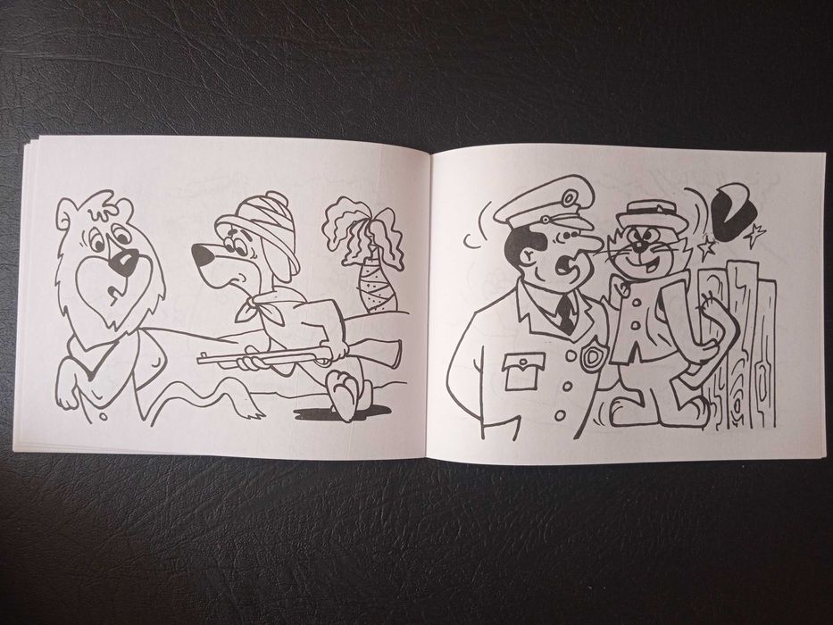 Ретро книжка за оцветяване от 90-те години с анимационни герои - НОВА!